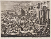 KG 05678
<br/>
Josef verkoopt graan aan zijn broers
<br/>
<em>Luyken, Jan (1649-1712)</em>